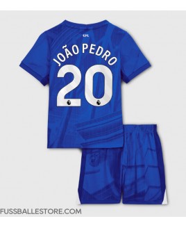 Günstige Chelsea Joao Pedro #20 Heimtrikotsatz Kinder 2025-26 Kurzarm (+ Kurze Hosen)